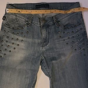 Vintage stud flare jeans